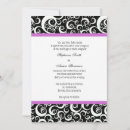 Recherche de pourpre de damassé mariage invitations Violet