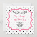 Recherche de pois noir invitations Fête d'anniversaire