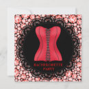 Recherche de corset rouge invitations Moderne