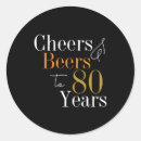 Suche nach 80 geburtstags party aufkleber Für ihn