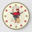 Recherche de père noël vintage horloges Mur