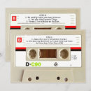 Recherche de cassette audio invitations Unique