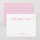 Recherche de moderne fille baptême invitations Croix d'or