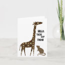 Suche nach giraffe kleine grußkarten Tier