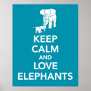 Suche nach elefant liebe poster Blau