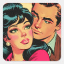 Suche nach vintage comicen aufkleber Liebe