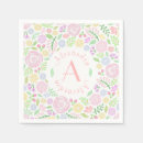 Recherche de corail bleu serviettes Monogramme