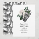 Recherche de gothique fiançailles invitations Floral