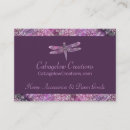 Suche nach lila libellen visitenkarten Einzigartig