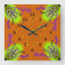 Suche nach lila schmetterlinge wanduhren Orange