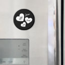 Suche nach weiße herzen magnete Schwarz weiß