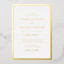 Recherche de real gold foil invitations Bride