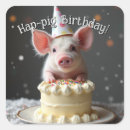 Recherche de porc heureux autocollants Célébration