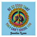 Recherche de chat hippie posters Paix