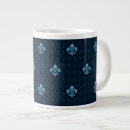 Recherche de pattern café tasses Bleu