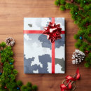 Recherche de camo bleu papier cadeau Blanc