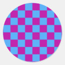 Recherche de damier violet autocollants Géométrique
