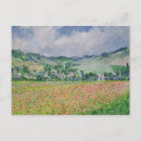 Recherche de pavots de monet cartes postales Impressionniste