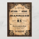 Recherche de non traditionnel mariage invitations Vintage