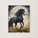 Suche nach schwarzes pferd puzzle Blume