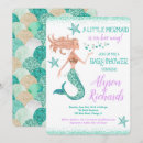 Recherche de sirène baby shower fille invitations Bébé
