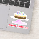 Suche nach geburtstagskuchen und kerzen aufkleber Glücklich