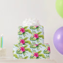 Recherche de thème tropical papier cadeau Rose