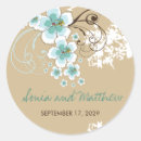 Recherche de plage mariage autocollants Fleurs