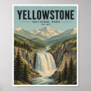 Suche nach yellowstone nationalpark poster Wasserfall