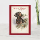 Recherche de vintage dachshund christmas vœux cartes Vacances