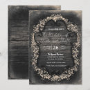 Recherche de bois vintage invitations Élégant