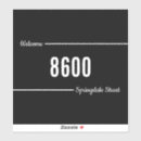 Recherche de nouvelle adresse autocollants Modèle