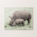 Suche nach nashorn puzzle Wild lebende tiere