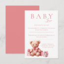 Suche nach teddybär babyparty einladungen Rosa