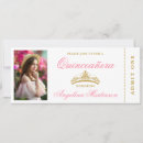 Recherche de rose quinceanera invitations Rose et or