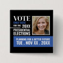 Recherche de de campagne présidentielle badges Élections