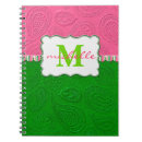 Suche nach paisley muster kleine notizbücher Monogramm