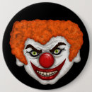 Recherche de visage effrayant badges Clown