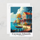 Recherche de carte des caraïbes vintage cartes postales Aquarelle