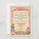 Suche nach vintage braut einladungen Alice im wunderland