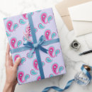 Recherche de paisley papier cadeau Rose