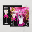 Suche nach glitter geburtstag einladungen Rosa