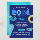Recherche de adult pool party invitations Bleu