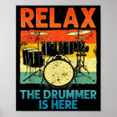 Recherche de batteur drôle posters Hommes