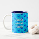 Recherche de dreidel tasses Bleu