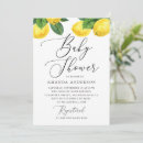 Recherche de agrumes baby shower invitations Aquarelle