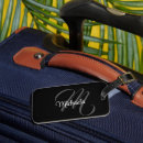 Recherche de monogramme bagages étiquettes Typographie