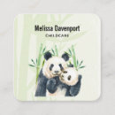 Recherche de ours panda cartes visite Noir et blanc