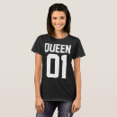 Recherche de king queen tshirts Reine