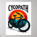 Recherche de cycliste posters Coucher de soleil
